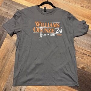 BreakingT Caleb Williams Rome Odunze 24 Chicago Football T-Shirt Mens Large Grey